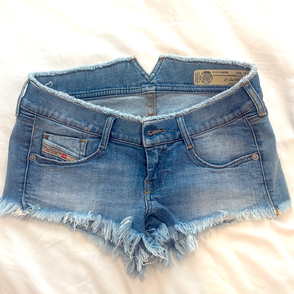 Low rise diesel shorts jeans